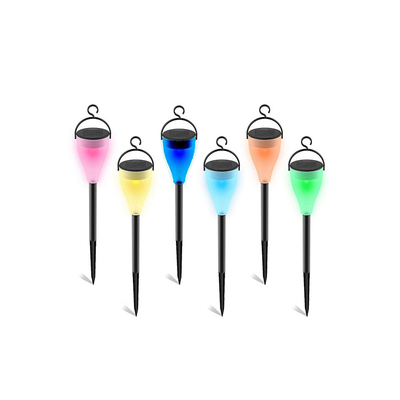 Outdoor LANDSCAPE Hesoray Landscape Color Changing Waterproof LED Hanging Plastic Solar Garden Pathway Light